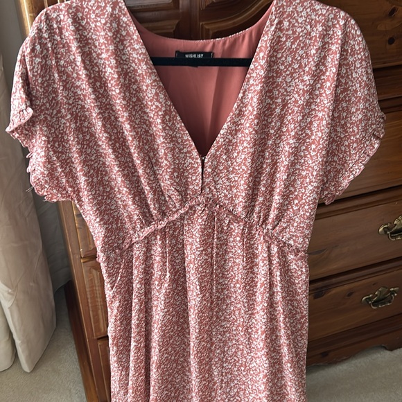 Wishlist size small ditzy print chiffon lined dresss - Picture 2 of 4